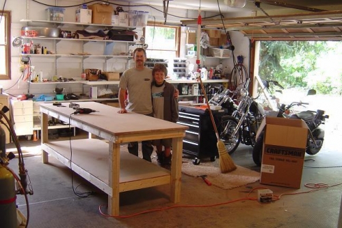 Setting up the Garage as an airplane homebuilding workshop ...